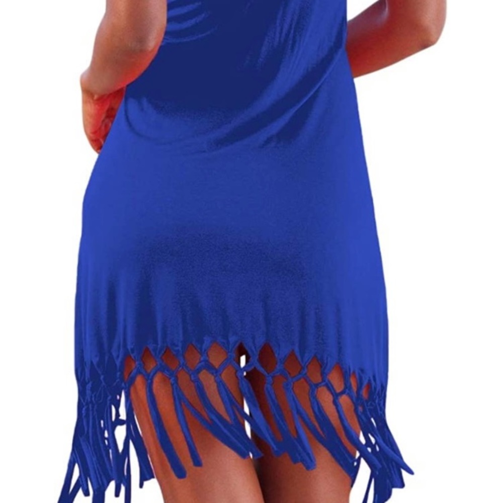 Pinziko Women's Summer Beach Dress. NWOT. Size S. Royal Blue